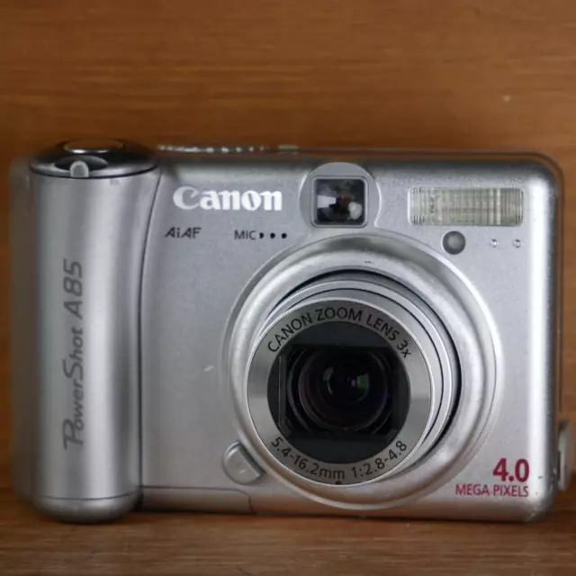 Cámara digital Canon Powershot A85 4 MP *PROBADA* ¡con tarjeta CF de 512 MB!