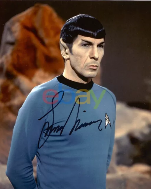 LEONARD NIMOY as SPOCK SIGNED 8X10 PHOTO STAR TREK REPRINT