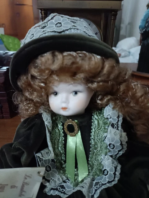 1495. LE BAMBOLE DI JAGO PORCELLANA BISCUIT D'EPOCA FATTE A MANO H