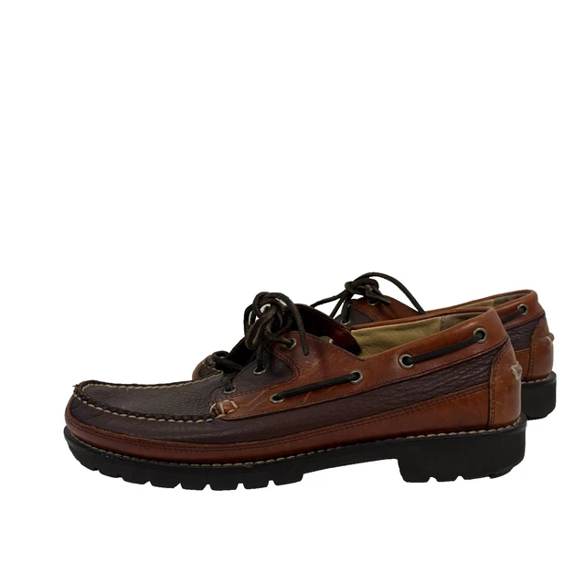 LL Bean Allagash Brown Bison Leather Chukka Boots 244479 Shoes Mens Size 8.5D L.L. Bean | Shoes | Mens Bean Boots 8 Flannellined Insulated  main image 2