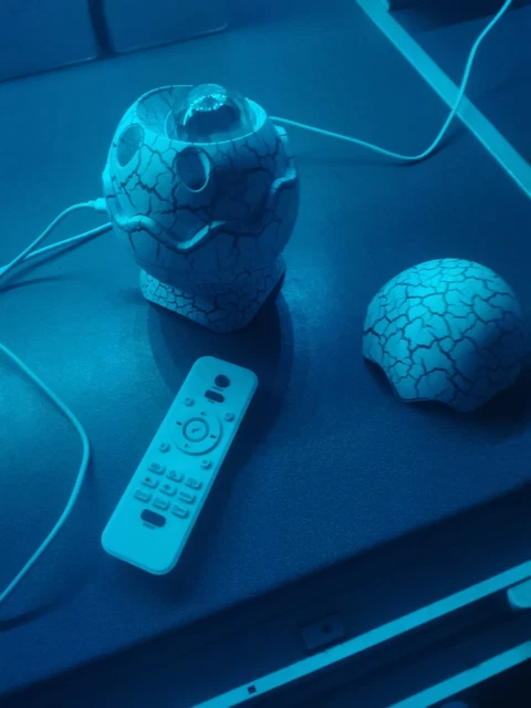 DINOSAUR EGG STAR Projector Light Galaxy Night Light Remote Bluetooth ...