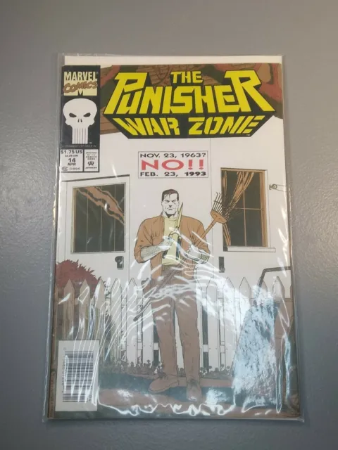 Vintage 1993 Marvel Comics The Punisher: War Zone #14 Mint In Plastic Sleeve