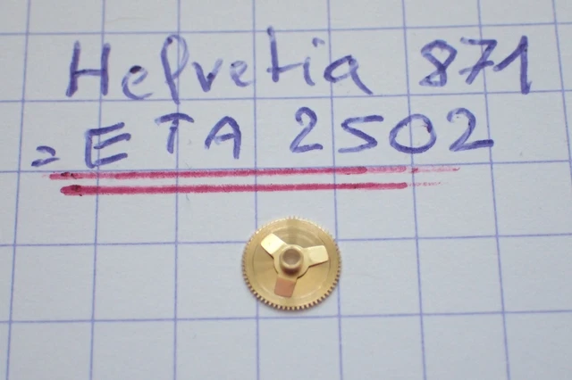 Pièce De Mouvement Montre – Roue Des Heures ESA ETA 256.111 Hauteur 154 Part.255/1