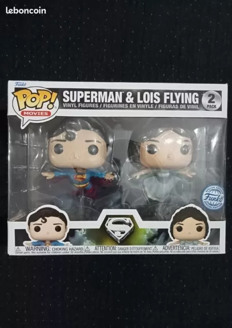 Figurine Funko Pop double des personnages de Superman et Loïs