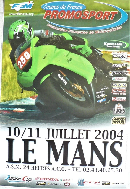 Affiche Bol D'Or 24 Heures Le Mans 1974 - Reproduction Haute Qualité - Tailles Multiples - Irlande