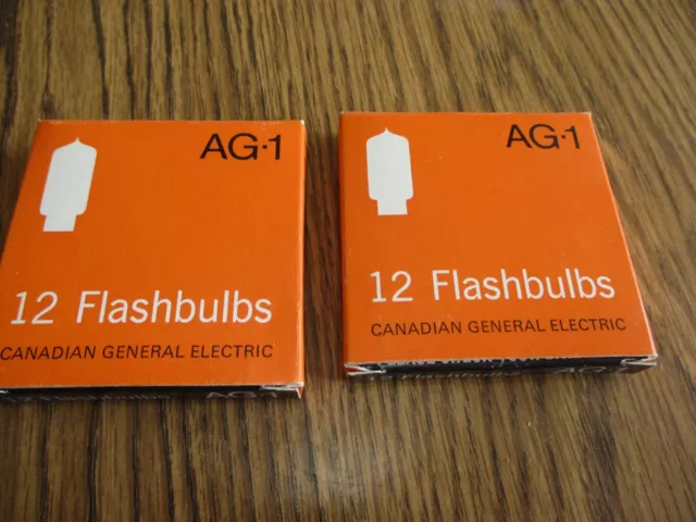 2 packs of ad-1 flashbulbs canadian general electric CGE