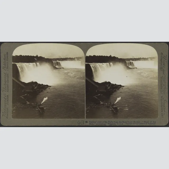 Stereofotografie: Underwood & Underwood. Niagara-Fälle, USA 1903.