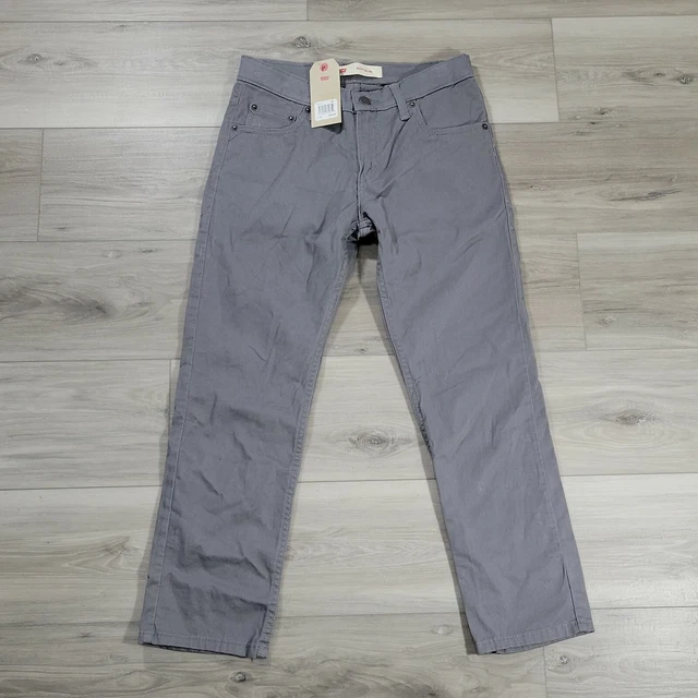 Levi's 511 Boys 10 Husky 30X26 Slim Fit Stretch Gray New