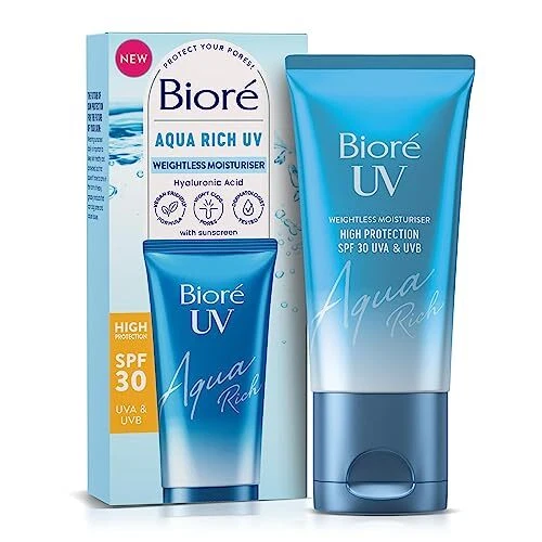 Protezione solare UV Aqua ricca di acqua fattore di protezione solare SPF 30 50 ml protezione UV idratante