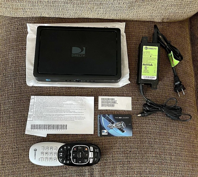 DIRECTV H25-100 HD Digital Satellite Receiver w/ Remote, Power Cable & Card