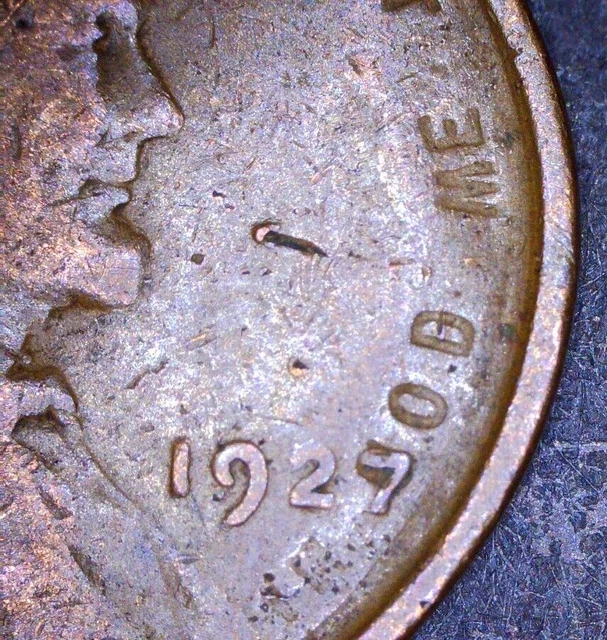 VERY RARE !  1927P Lincoln Penny, ERROR !, Die Clash ?, DDO ?, Brockage ? Double