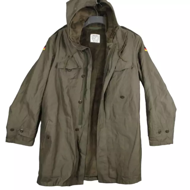 BUNDESWEHR GERMAN ARMY Parka XL Olive 1985 VINTAGE Military Jacket Coat ...