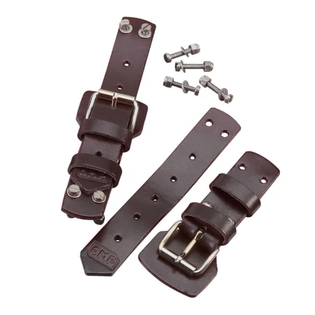 OMP Leather Strap Panel Fasteners, Black (Body Panels / Bonnets / Boots)