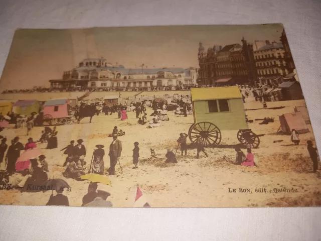 Carte Postale Ancienne  OSTENDE Belgique  Année  1910