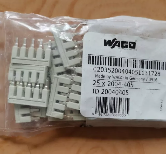 25pcs 2004-405  WAGO Wiring Terminal Accessories Jumper  New