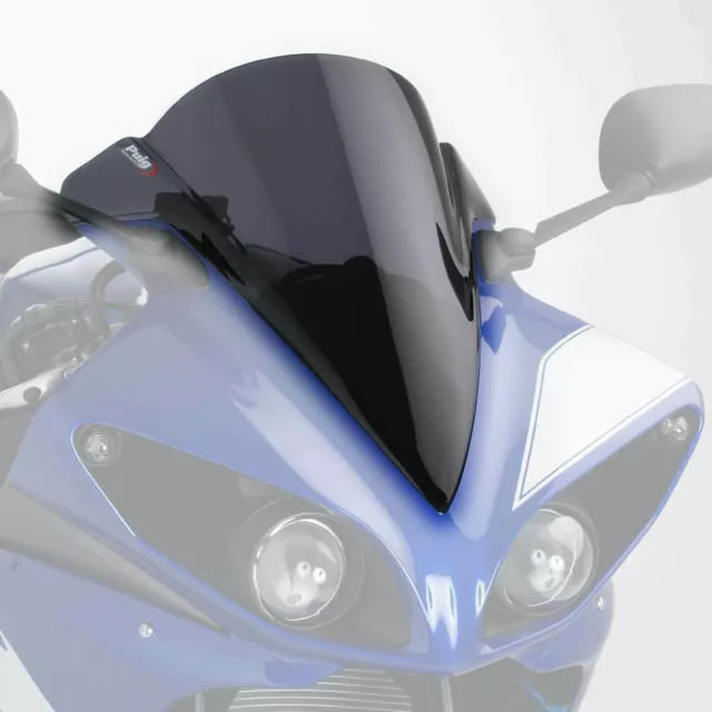 Puig Racing Display Windschutz Rauchglas Yamaha YZF-R1 2009 - 2014