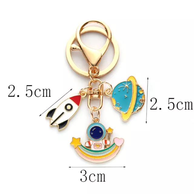 Astronaut Key Chains Space Travel Collection Keychain Planet Star Galaxy KeyriLS
