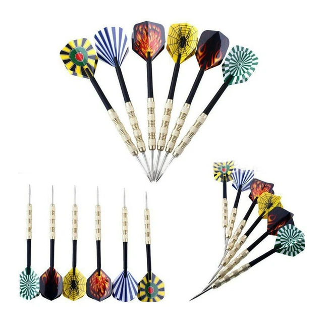 Hot 18 Pcs Iron Tip Darts 6 Types Professional Metal Darts Copper Plating Darts