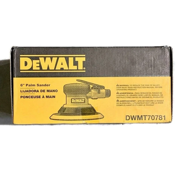 Lijadora de palma neumática de control táctil DEWALT DWMT70781 1/4 de pulgada 90 psi