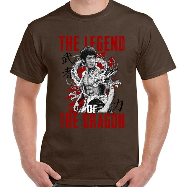 T-shirt uomo arti marziali Legend of the Dragon MMA allenamento top palestra 3
