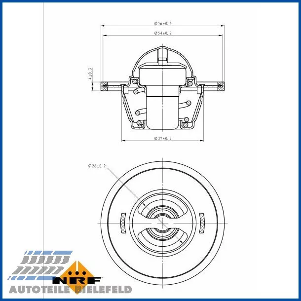 NEU - NRF 725156 Thermostat, Kühlmittel für AUDI MITSUBISHI SEAT SKODA VW