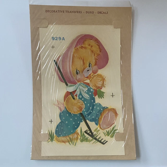 Calcomanía de oso de peluche Duro 929A de colección linda transferencia decorativa colorida