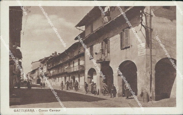 bt66 cartolina gattinara corso cavour provincia di vercelli piemonte