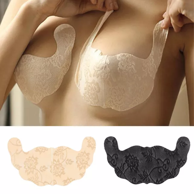 3 Paires De Coussinets De Poitrine Invisibles En Silicone Pour Femmes Bande F