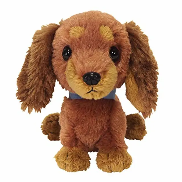 Sunlemon Plush Doll Pups! Miniature Dachshund (BR) S w/Tracking# New from Japan