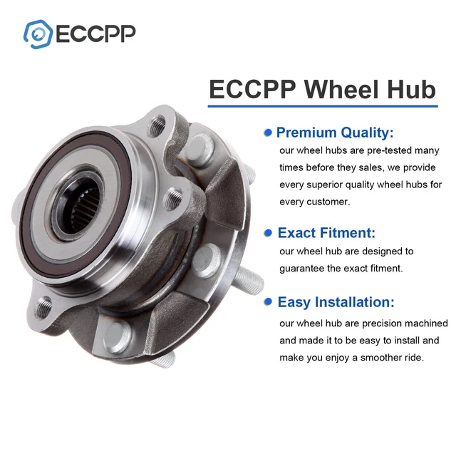 Lexus Ct200h Hub Assembly 2010-2015 Front Wheel Hub & Bearing Assembly Set ( Pair) For 2010-2015 Toyota Prius & Lexus CT200h Hub Assembly 513287 - Foto 5