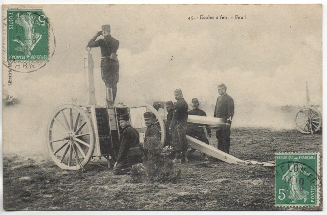 CHALONS SUR MARNE - Marne - CPA 51 - Vie MILITAIRE - le camp - Artillerie Canons