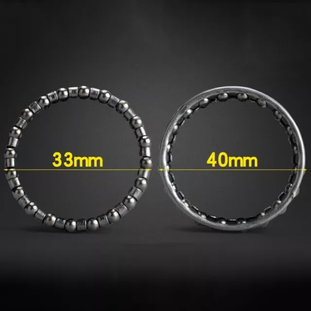 Bike Headset Ball Bearing Race Replacement Parts in Silver Steel Material