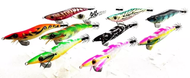 Gan Craft Egi 3.5 UO-Jya x4/egi-jyax6 size 3/3.5 squid jigs w/evergreen egi box