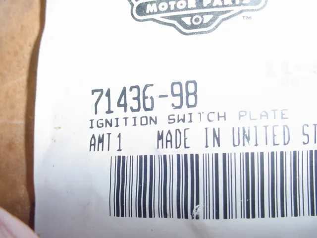Harley Davidson Ignition Switch Plate 71436-98
