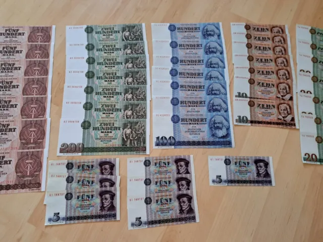 DDR Banknoten Ostmark Reproduktion Kopie Copy Nachdruck Replik 2