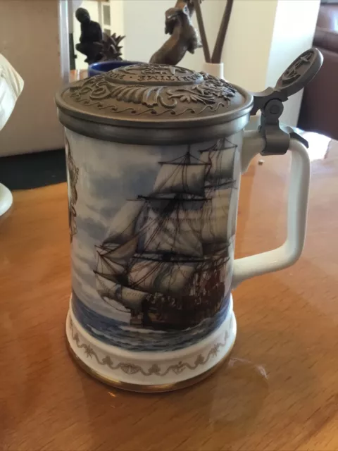 Royal Albert National Maritime Museum Tankard  COOK’S VOYAGES TO SOUTH PACIFIC