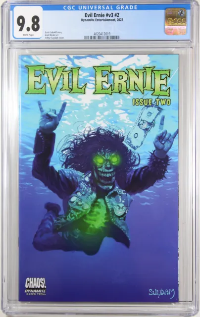 Evil Ernie #2 (Arthur Suydam Nirvana Homage Variant)(2022) ~ Cgc Graded 9.8 Nm/M
