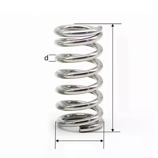 Stainless Steel 3.5mm Wire diameter Helical Compression Spring Select Size