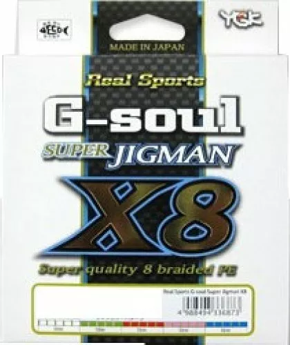 YGK PE Fishing Line G-Soul Super JIGMAN X8 200m PE 0.8 - 16 lb Japón