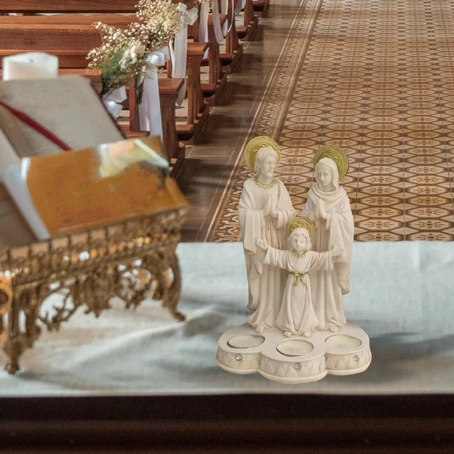 Figurines de scène de la Nativité Collection de bougies chauffe-plat Statue 2