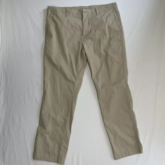 Duck Head Harbor Performance Men’s 38x32 Light Khaki Chino Pants Golf Stretch