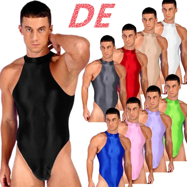 YiZYiF Herren Bodysuit – Transparentes Spitzen-Mesh Top, Verstellbar, Für Besondere Anlässe