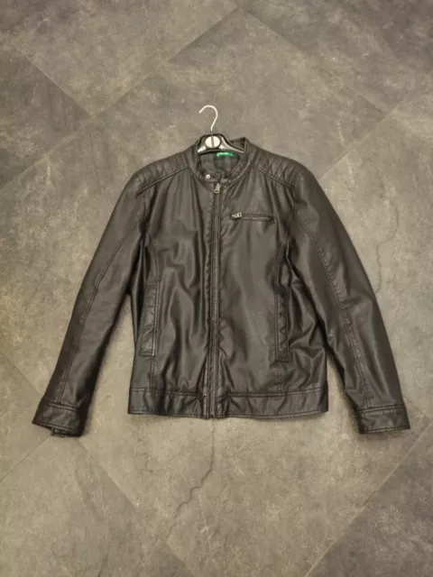 Giubbotto ecopelle on sale benetton