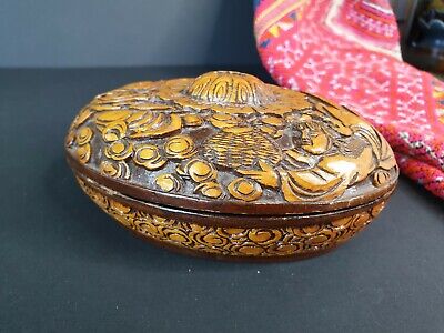 Old Middle Eastern Carved Wooden Vanity Box …beautiful collection and display it