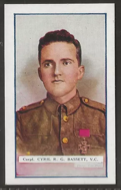 Gallaher-Victoria Cross Heroes 1915(3Rd Series 051-075)-#069- Corporal Bassett