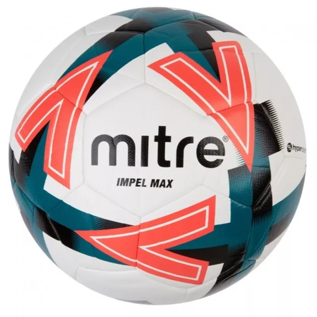 Mitre  Impel Max B1120 White Black Training Quality Football Size 4 - Free P&P