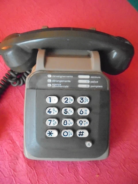 Téléphone Vintage SOCOTEL S63 – France Télécom 1979 – Bleu, Fonctionnel