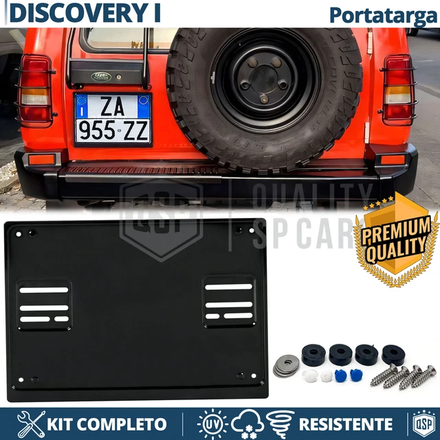 Portatarga Posteriore LAMPA Per SUV - Universale In Acciaio, Colore Nero