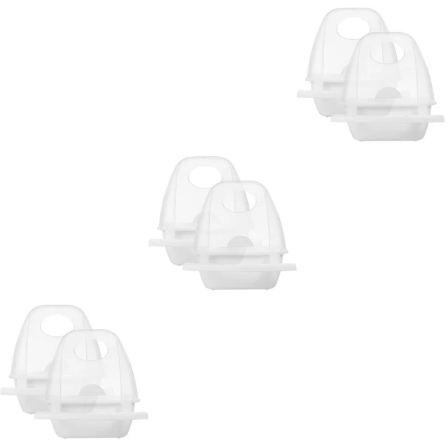 6 Pcs Parrot Food Bowl Bird Food Box Window Bird Feeder Bird Feeders Outdoor