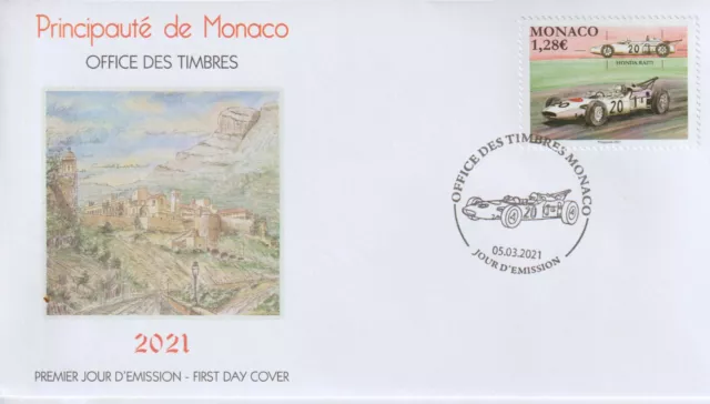 Honda RA271 V-12 Formula 1, Ronnie Bucknum,FDC Monaco 2021